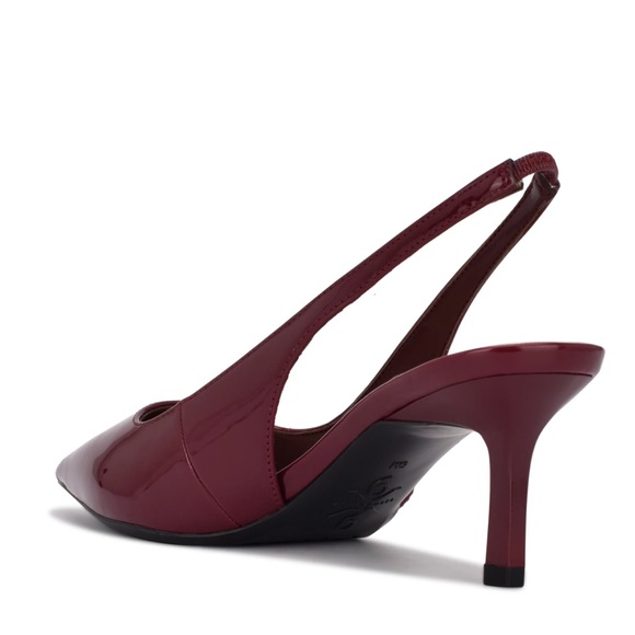 Nine West NWOT Kately 9x9 Slingback Pumps
PLUM PATENT Size  7.5 - Picture 3 of 10